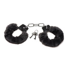 Master Series Cuffed in Fur Furry Handcuffs Black