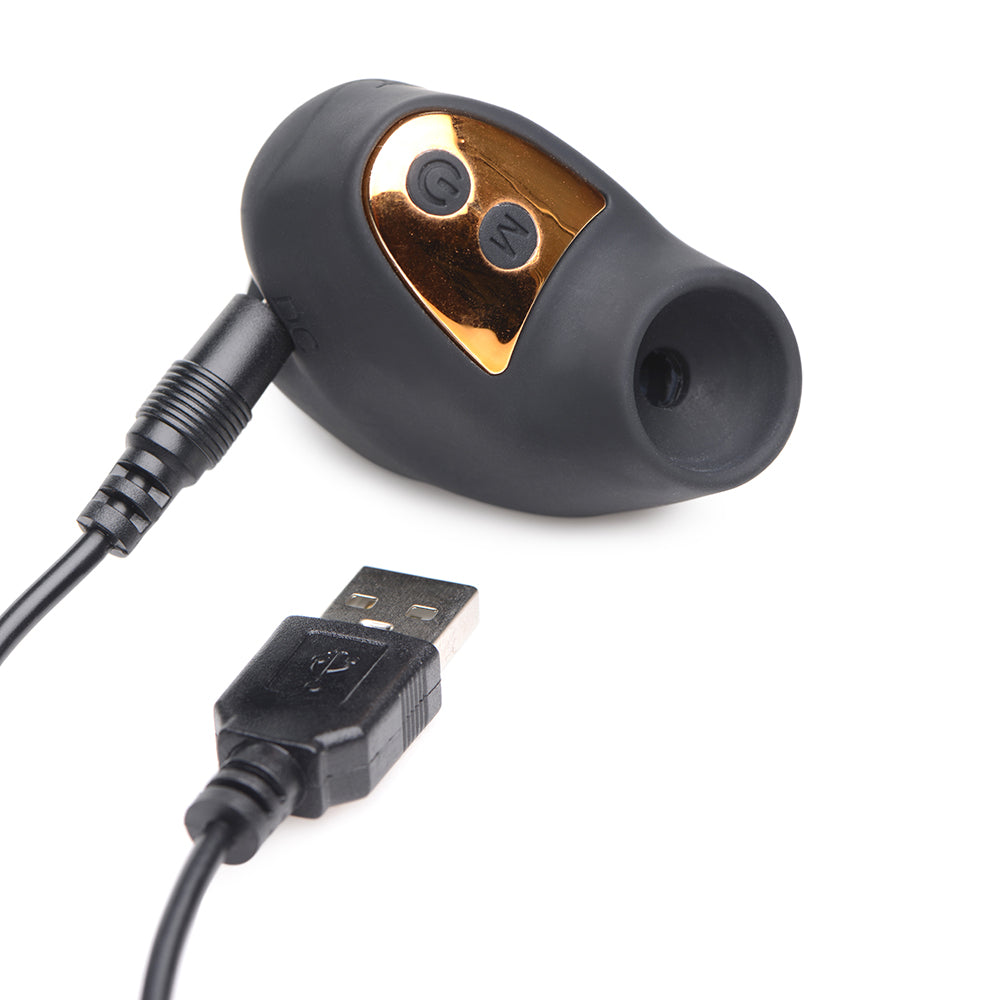 Shegasm Mini 12X Mini Silicone Clit Stimulator Black