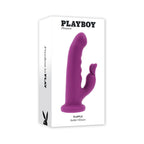 Playboy Fluffle Rechargeable Vibrating Dual Stimulator Silicone Purple