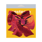 Pastease Bow Red Holographic Breast Covers Support Tape