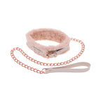 Sportsheets Sex & Mischief Peaches 'n CreaMe Fur Collar & Leash
