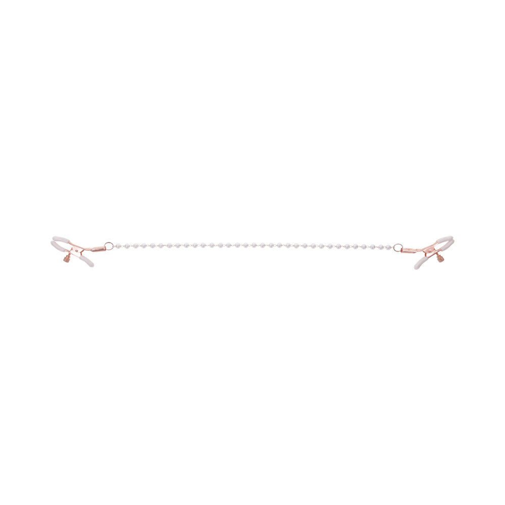 Sportsheets Sex & Mischief Peaches 'n CreaMe Pearl Nipple Clamps
