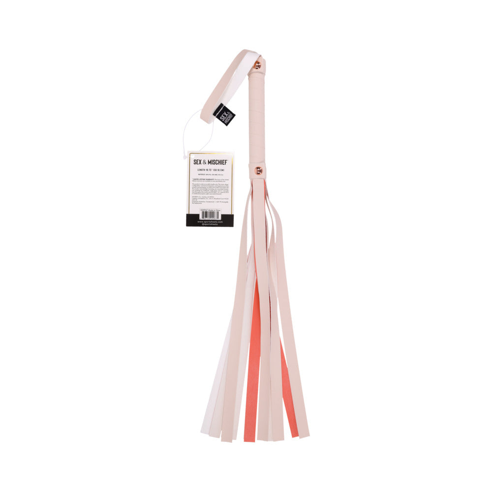 Sportsheets Sex & Mischief Peaches 'n CreaMe Stripe Flogger