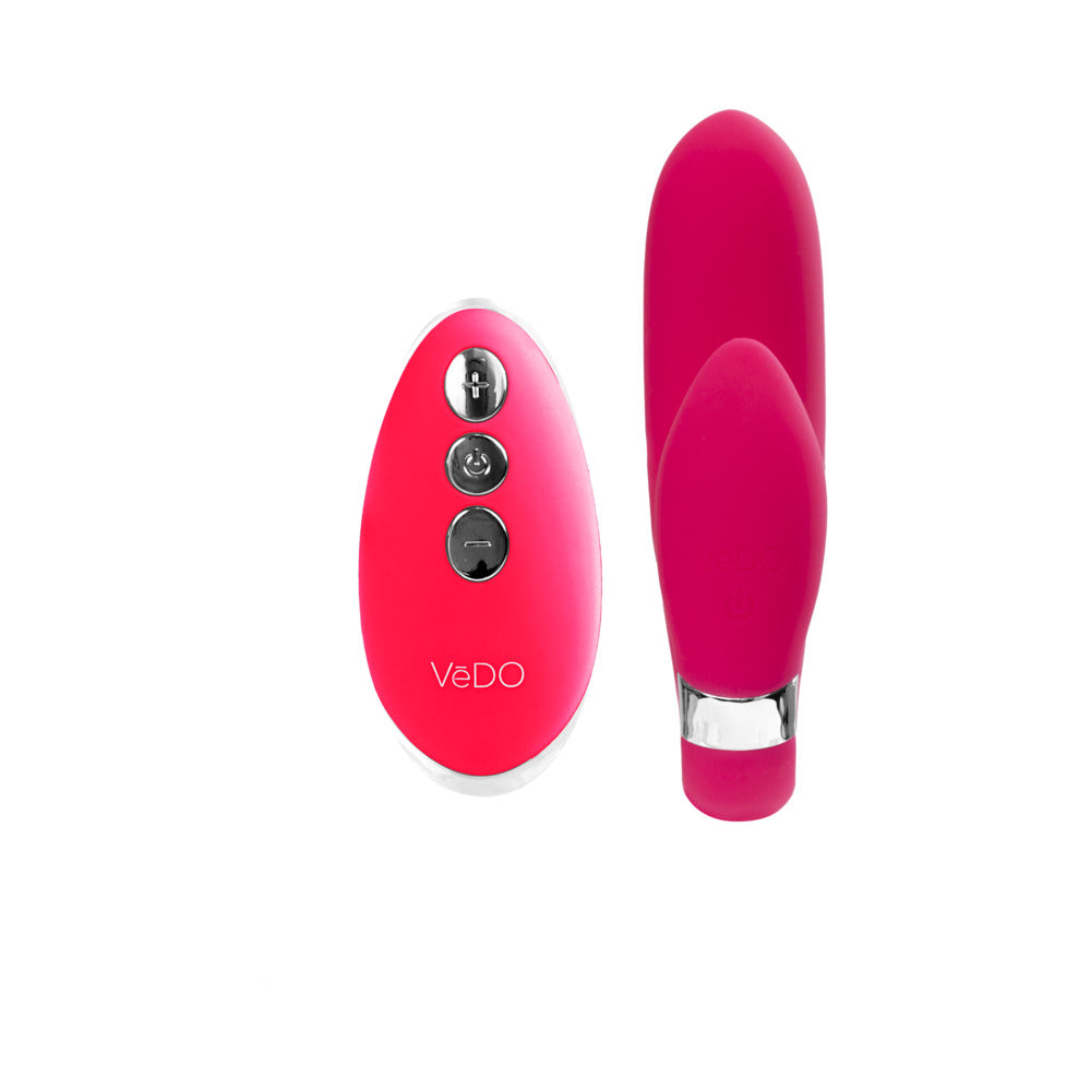 VeDO Jeni C-Shaped Dual Motor Vibe with Remote Pink