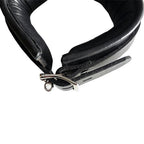 Rouge Leather Padded Collar Black