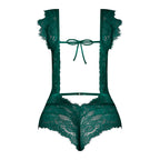 Magic Silk Evermore Cutout Romper Emerald L/XL