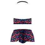 Magic Silk Hazy Dayz Halter Top & Hot Short Set Gummy Bears Queen Size