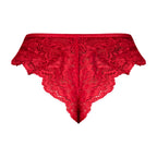 Magic Silk Sugar High Split Crotch Panty Red S/M