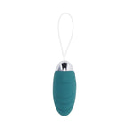 Evolved Oval Office Rechargeable Vibrating Egg with Remote Silicone Teal