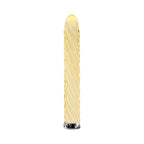 Playboy Twist Of Fate Rechargeable Glass Vibrator Yellow