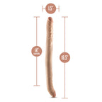 Dr. Skin Plus 16.5 in. Posable Double Dong Beige