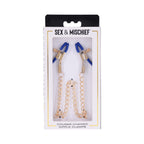 Sportsheets Sex & Mischief Cougar Chained Nipple Clamps