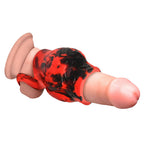 Creature Cocks Hell Hound Silicone Girth Enhancer with Ball Strap L