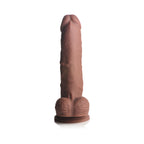 Easy Riders 7 in. Silicone Dildo with Balls Dark