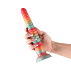Colours Stacked 9 in. Dildo Red/Gold