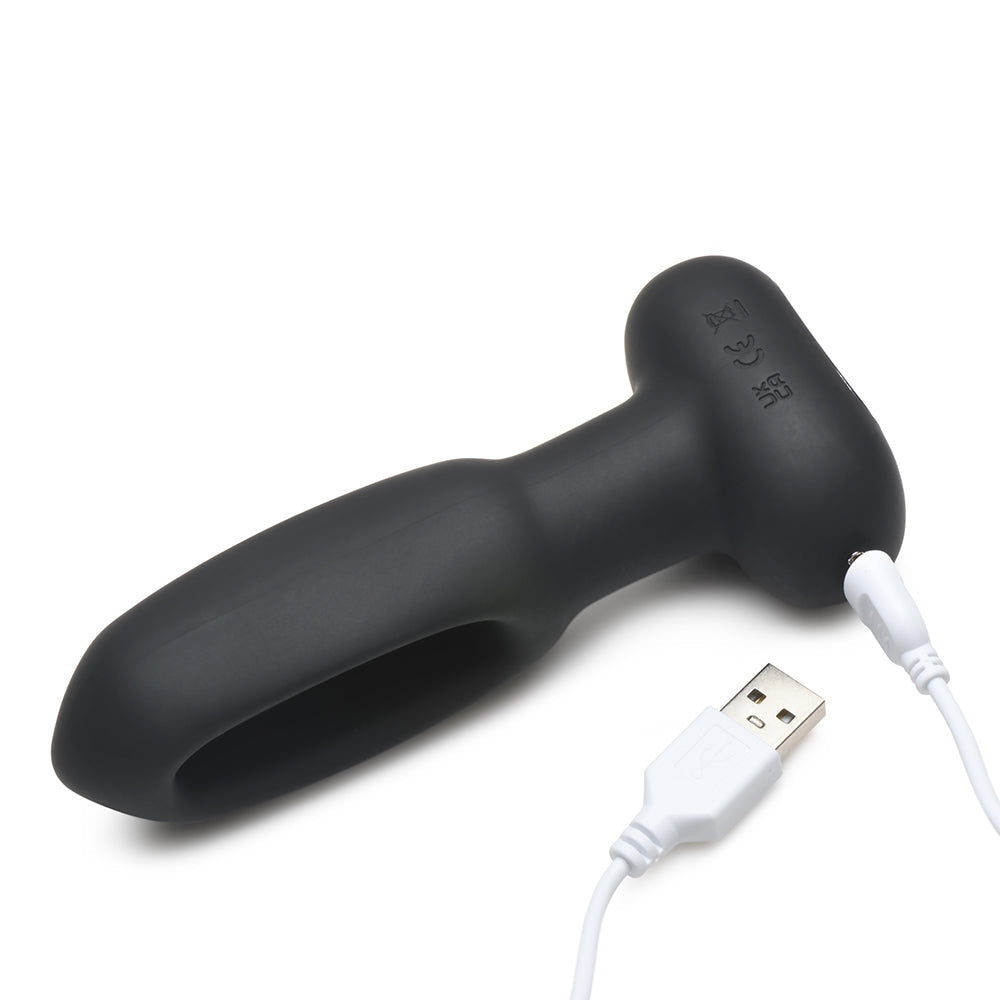 Flickers Bum Flick Flicking & Vibrating Silicone Butt Plug with Remote