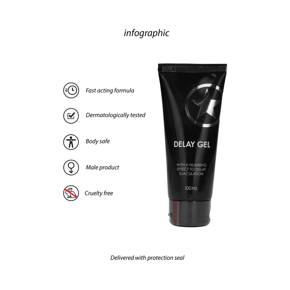 Shots Delay Gel 3 oz.