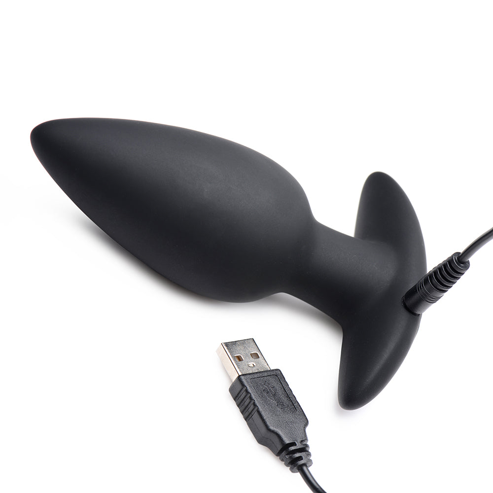 Whisperz Voice Activated 10X Vibrating Butt Plug with Remote
