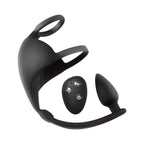 Magic Remote Scrotum Massager Plug Black