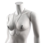 Sportsheets Sex & Mischief Ex's & Oh's Body Jewelry with Nipple Ties