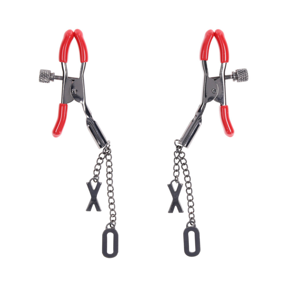 Sportsheets Sex & Mischief Ex's & Oh's Nipple Clamps