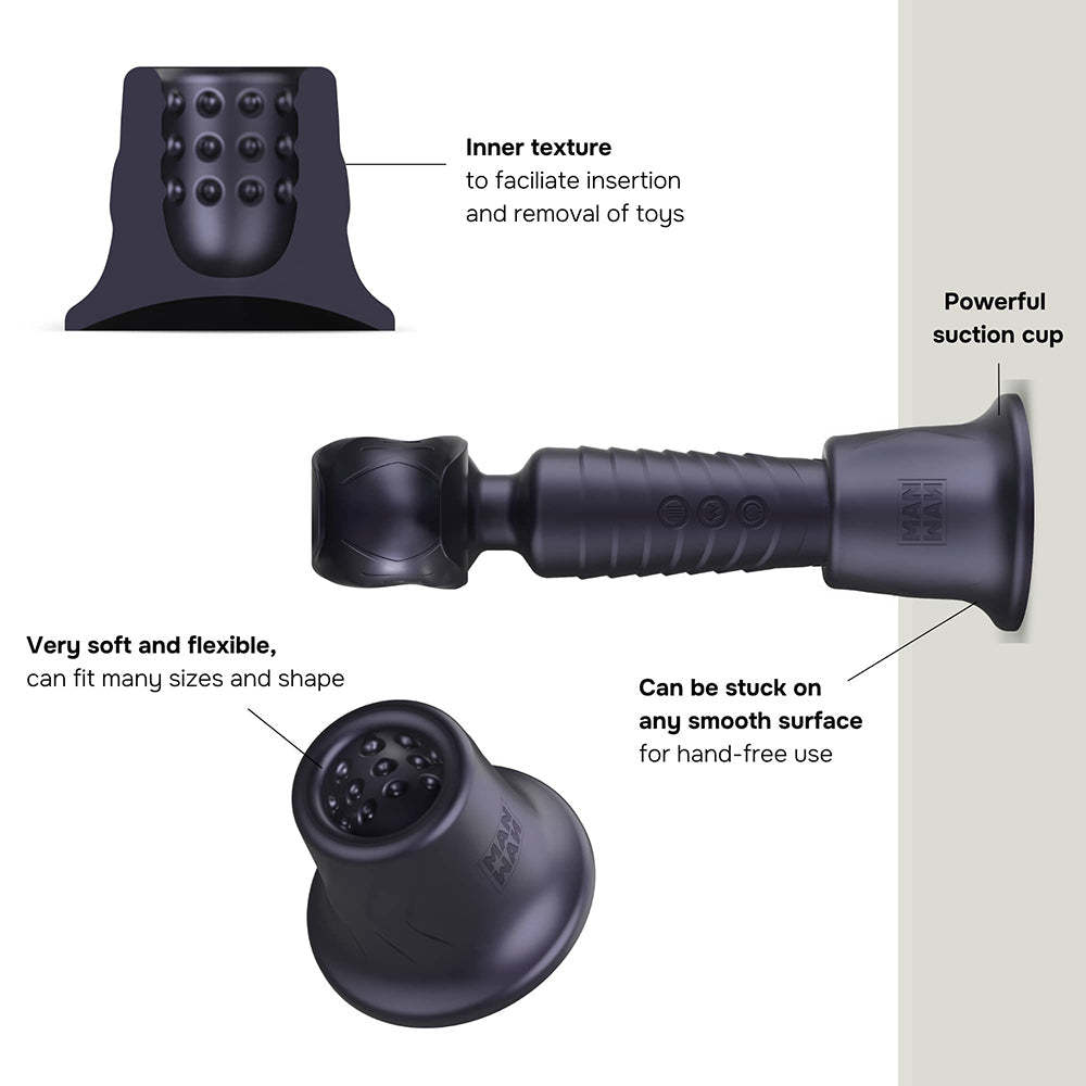 MAN WAN Holden Universal Wand Holder Black Plum