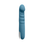 Evolved Queen Of All Trades Rechargeable Silicone Thrusting and Rotating Vibrator Teal