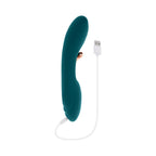 Playboy Aurelie Rechargeable Silicone G-Spot Tickling Vibrator Deep Teal