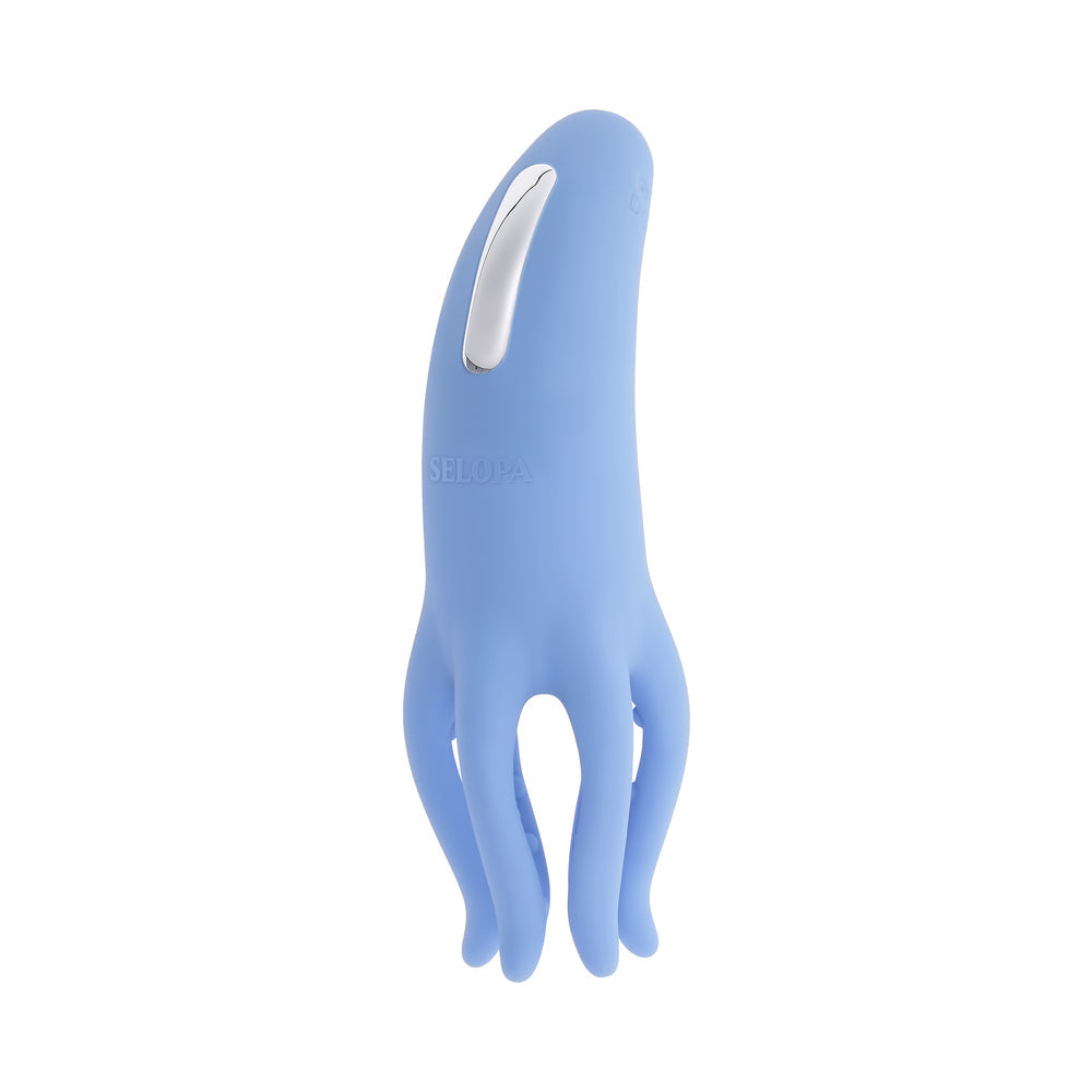 Selopa Tentacle Tickler Rechargeable Silicone Flexible Bead Vibrator Blue