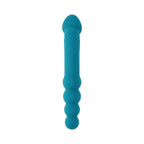 Evolved Flip Flop Rechargeable Silicone Dual-Ended Vibrator Teal