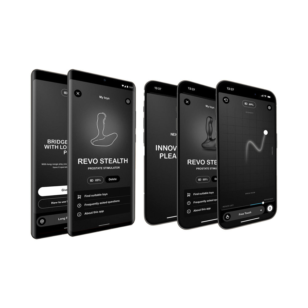 Nexus Revo Stealth App Enabled Rotating and Vibrating Remote Control Prostate Massager