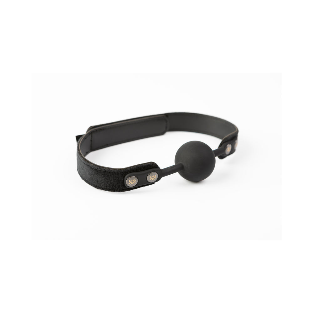 SEI MIO Strictly Come Quietly Soft Strap Silicone Ball Gag