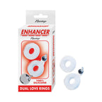 Enhancer Dual Love Rings Clear