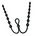 Ass-Sation Dual Silicone Anal Beads Black
