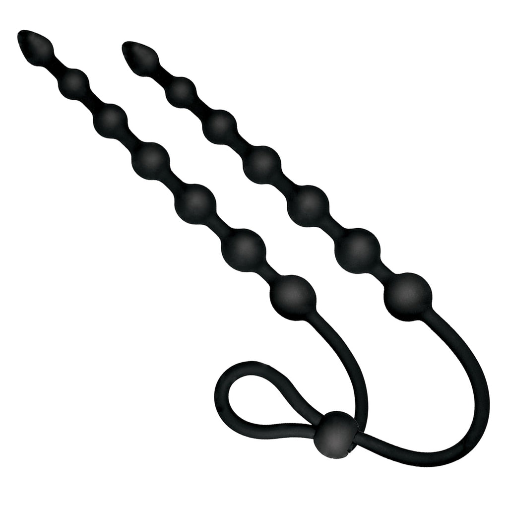 Ass-Sation Dual Silicone Anal Beads Black