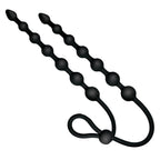 Ass-Sation Dual Silicone Anal Beads Black