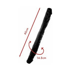 Me You Us Eighteen Double Dong 18 in. Double Ended Dildo Black