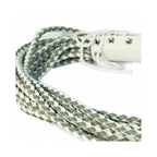 Leather Corset Flogger White/Grey