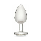 Me You Us Crystal Jewels Metal Plug Clear Large