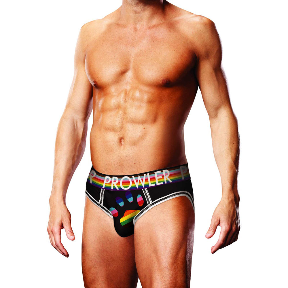 Prowler Oversized Paw Open Brief Black L