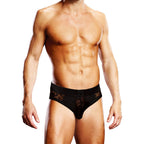 Prowler Lace Open Brief Black M