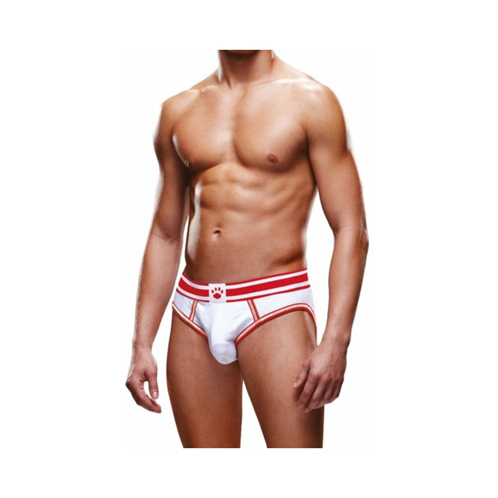 Prowler Open Brief White/Red S