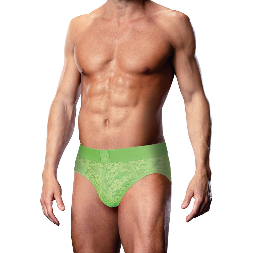 Prowler Lace Brief Neon Green XL