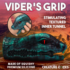 Creature Cocks Serpentine Stroker Silicone Masturbator Green