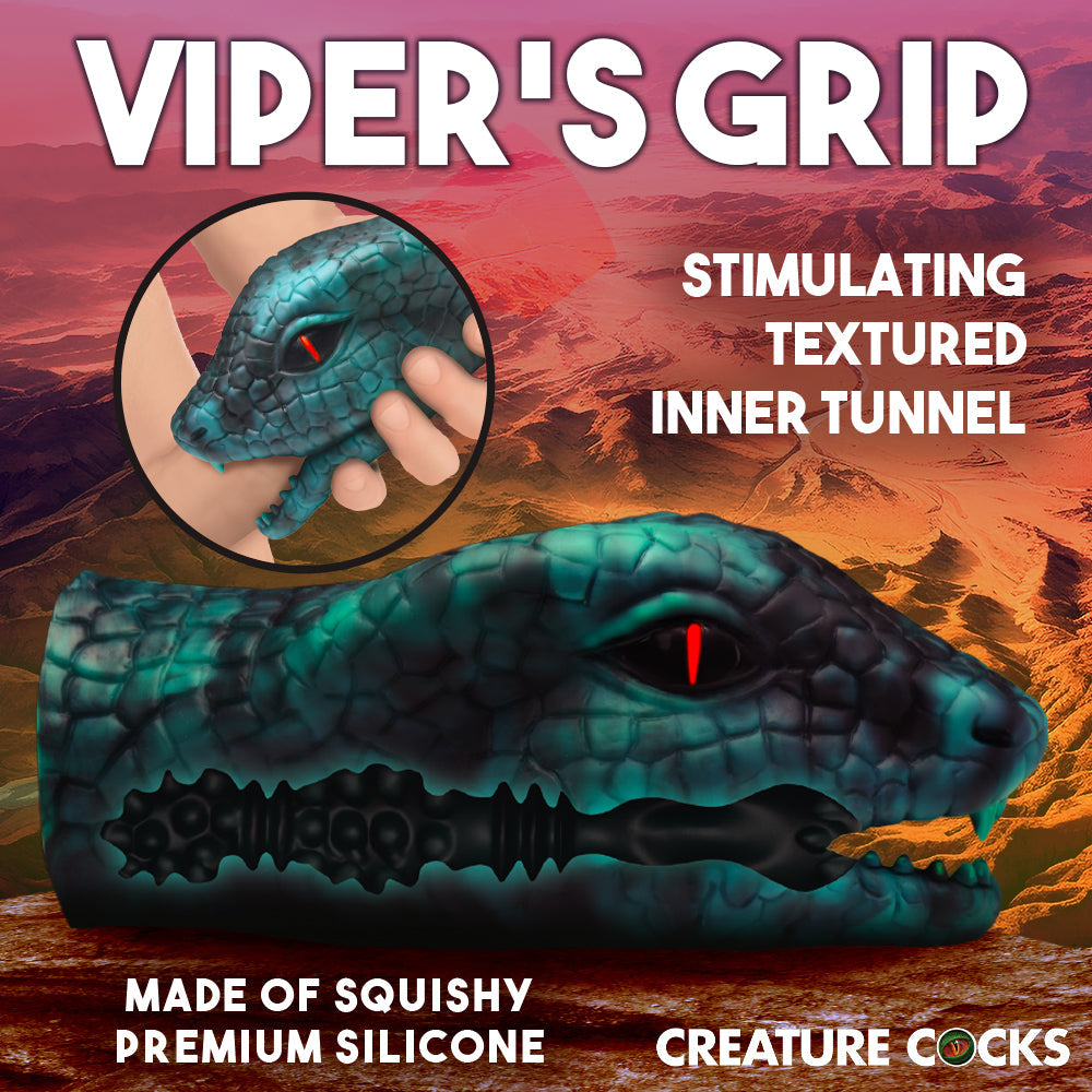 Creature Cocks Serpentine Stroker Silicone Masturbator Green