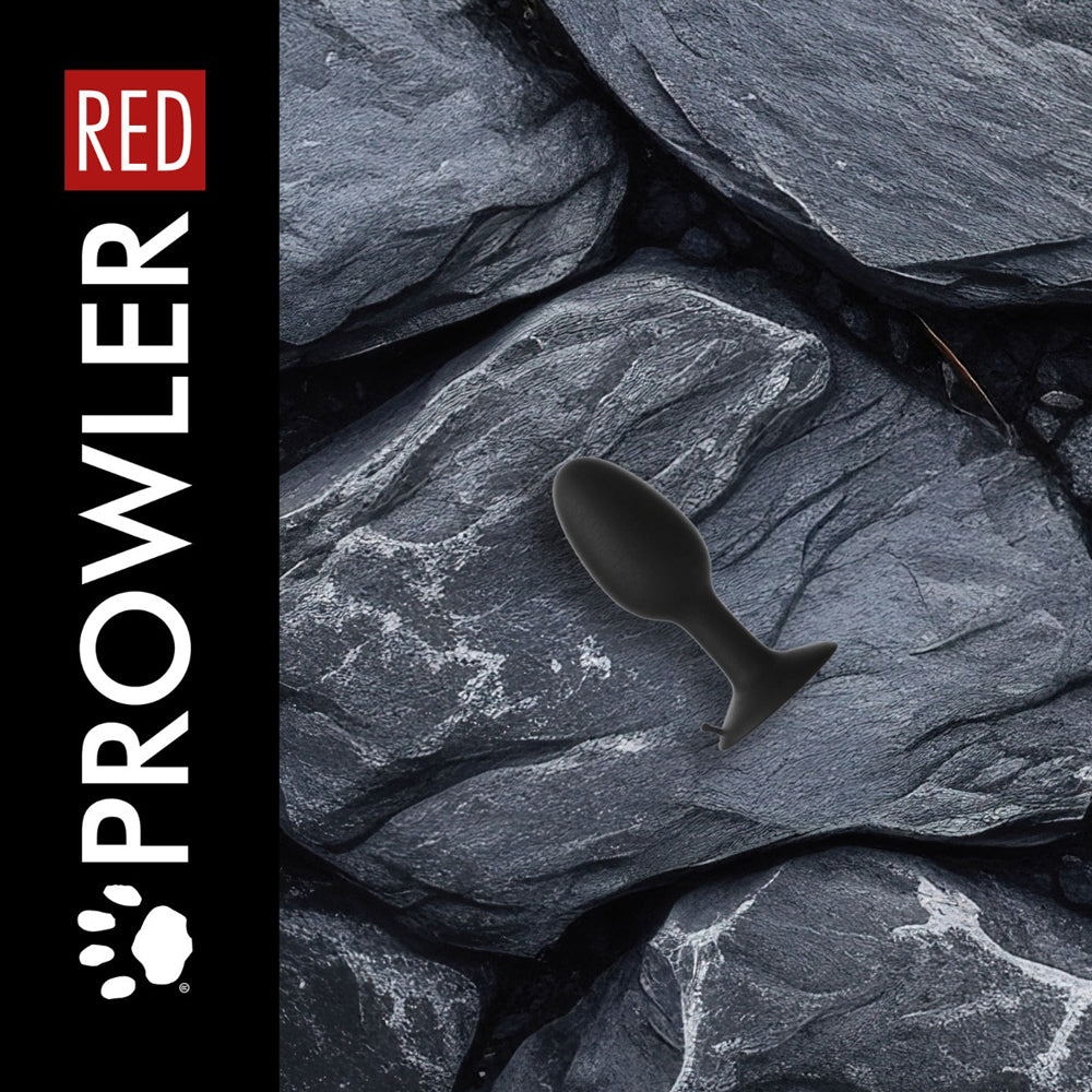 Prowler RED Weighted Butt Plug Black Small