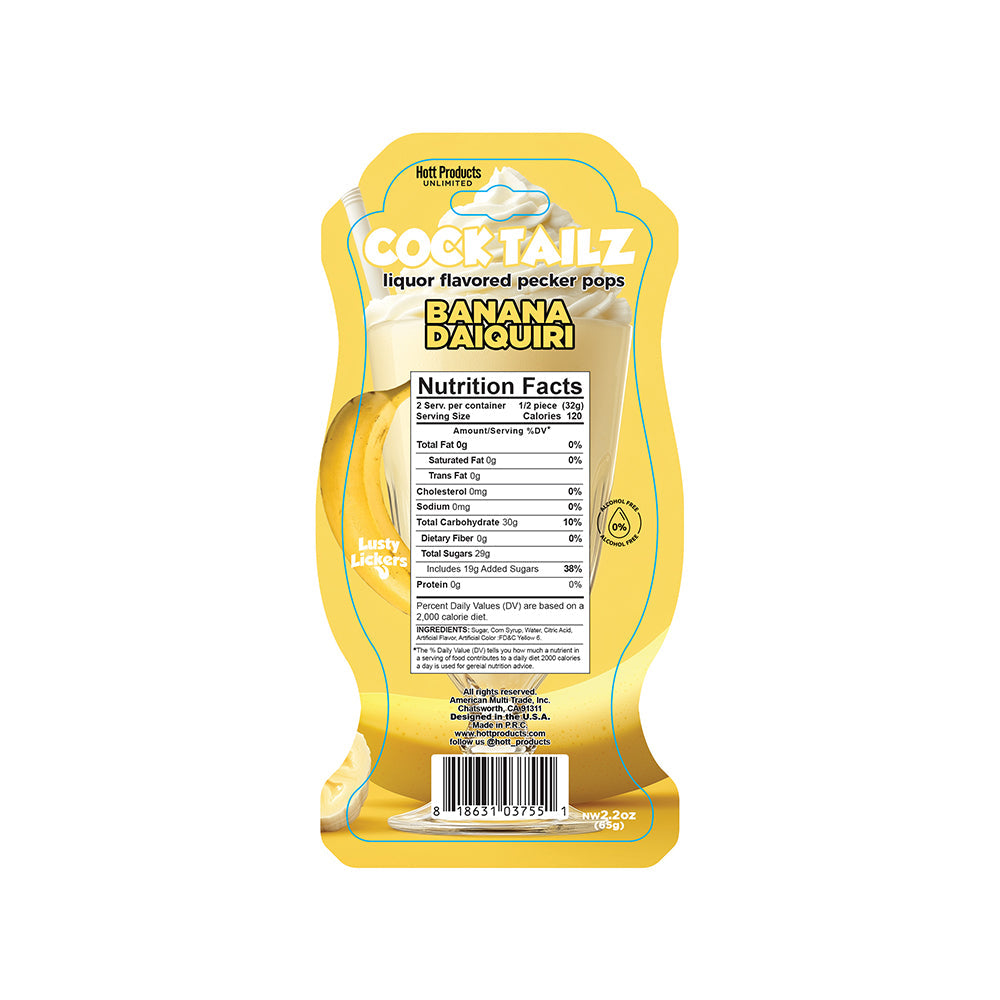 Cocktailz Pecker Pops Banana Daiquiri
