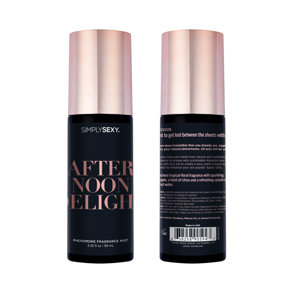 Simply Sexy Pheromone Body Mist Afternoon Delight 3.35 oz.