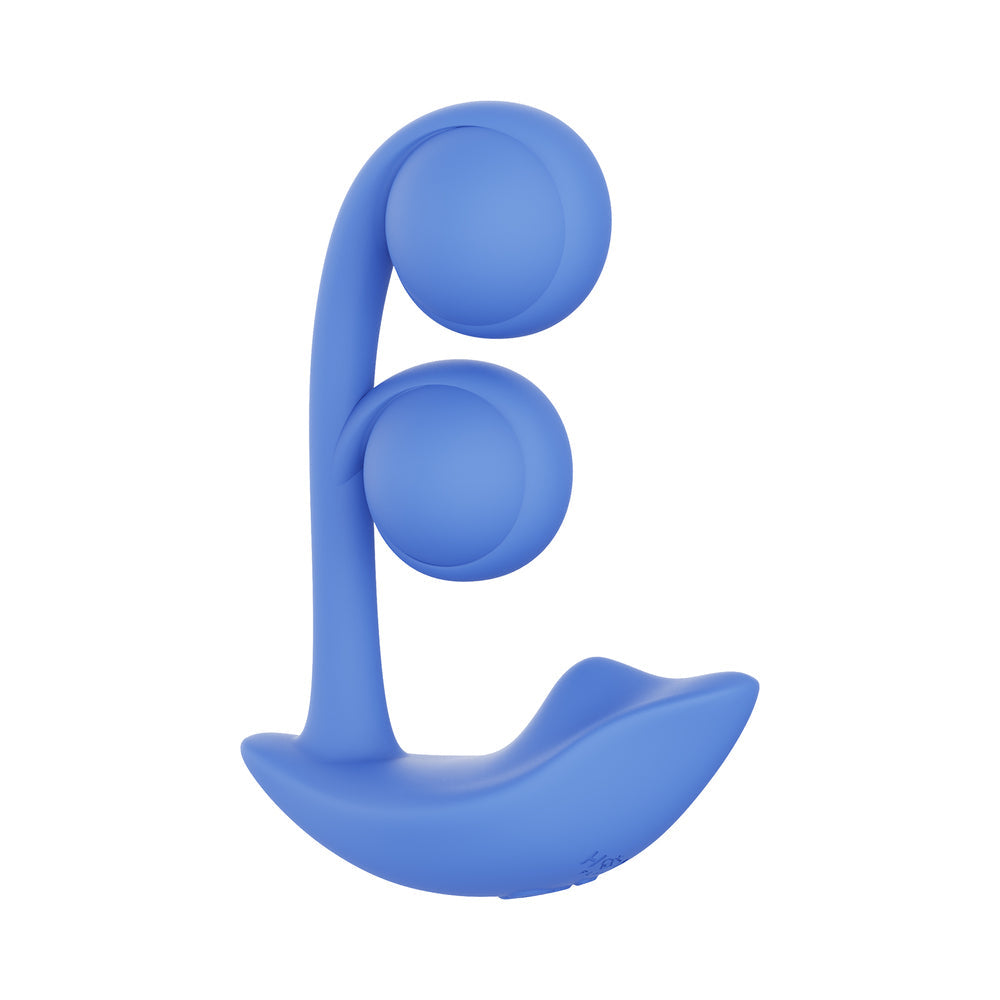 Honey Play Box Melody Pressure Sensing App-Controlled Twin Balls Dual Vibrator Blue