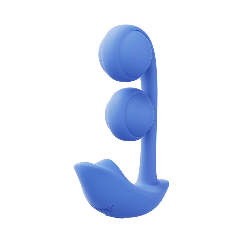 Honey Play Box Melody Pressure Sensing App-Controlled Twin Balls Dual Vibrator Blue